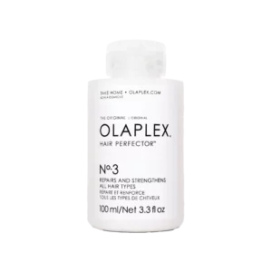 Witte fles Olaplex No.3 Hair Perfector van 100 ml, gericht op het versterken en herstellen van alle haartypes.