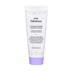 Witte tube evo fabuloso Platinum Blonde toning conditioner van 220 ml met paarse dop.