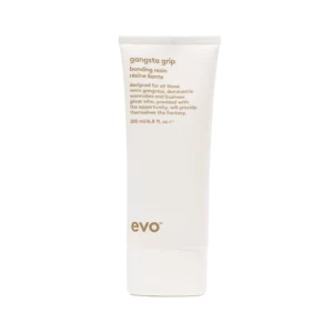 Witte tube van 200 ml Evo Gangsta Grip bonding resin met goudkleurige tekst.