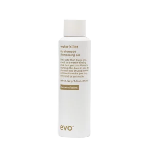 Witte fles Evo Water Killer Dry Shampoo voor brunettes van 200 ml.