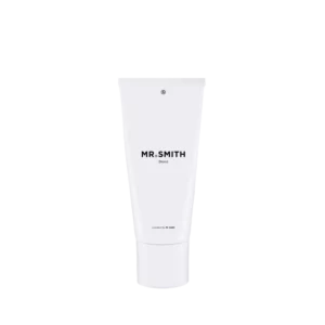 Witte tube van 200 ml Mr. Smith Blond haarverzorgingsproduct met minimalistische opdruk.