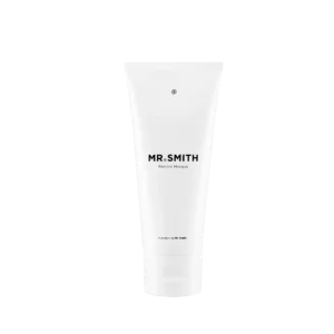 Witte tube Mr. Smith Restore Masque haarmasker met minimalistisch ontwerp.